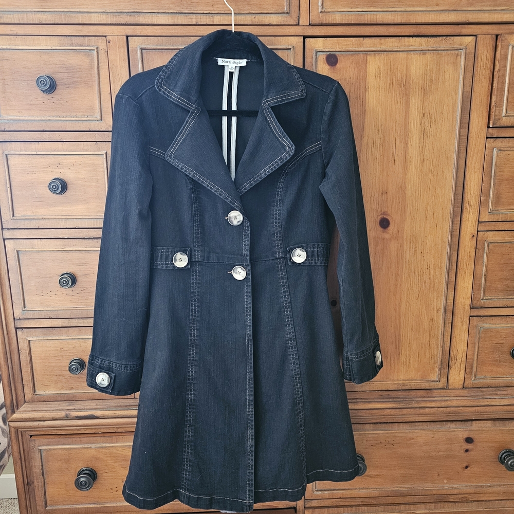 NorthStyle Black Trench Coat